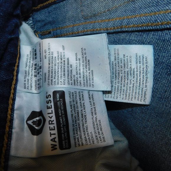 Levi's Premium 511 Big E Casual Denim Blue 5 Pocket Faded Jeans Size 31x32 - Picture 6 of 12